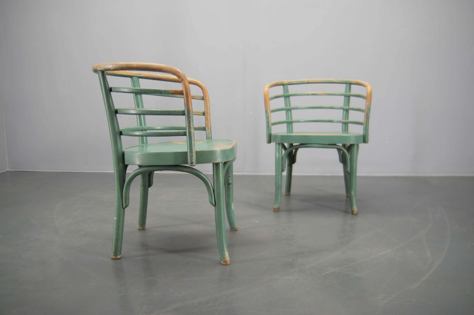 2908.0 Rare Set Of Two Bauhaus Armchairs B 246 By Josef Frank For Thonet, 1930s photo