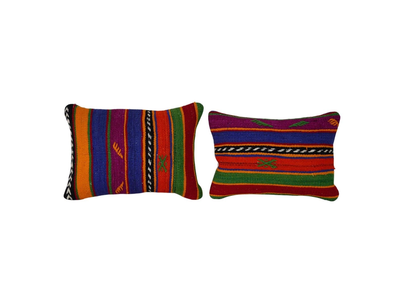 Turkish Oushak Kilim Pillow Red Cover, Wool Boho Woven Carpet Pillow Cover, Oversize Turkish Lumbar Cushion