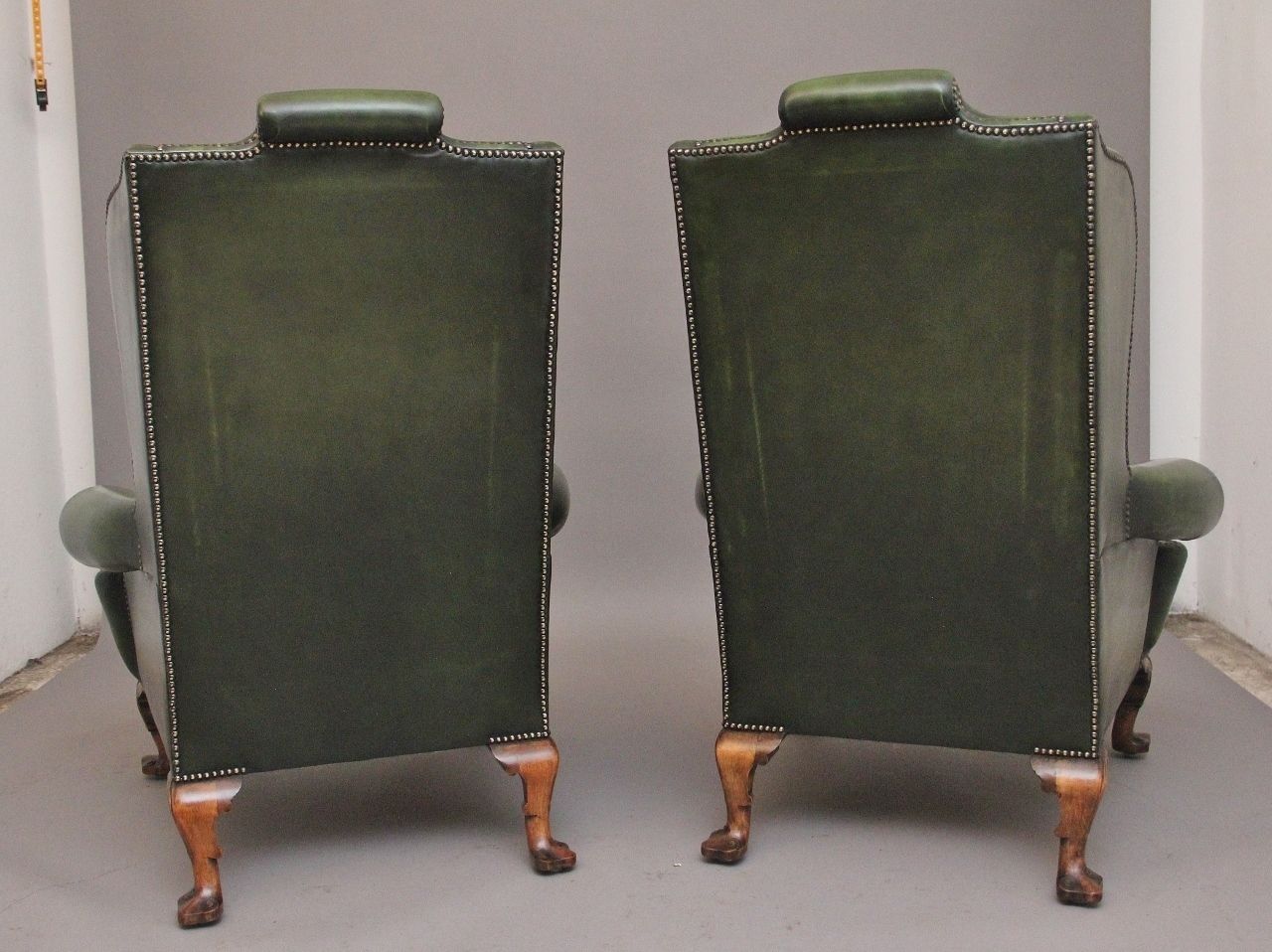 Large Pair Of Early 20th Century Walnut Wingback Armchairs photo furniture