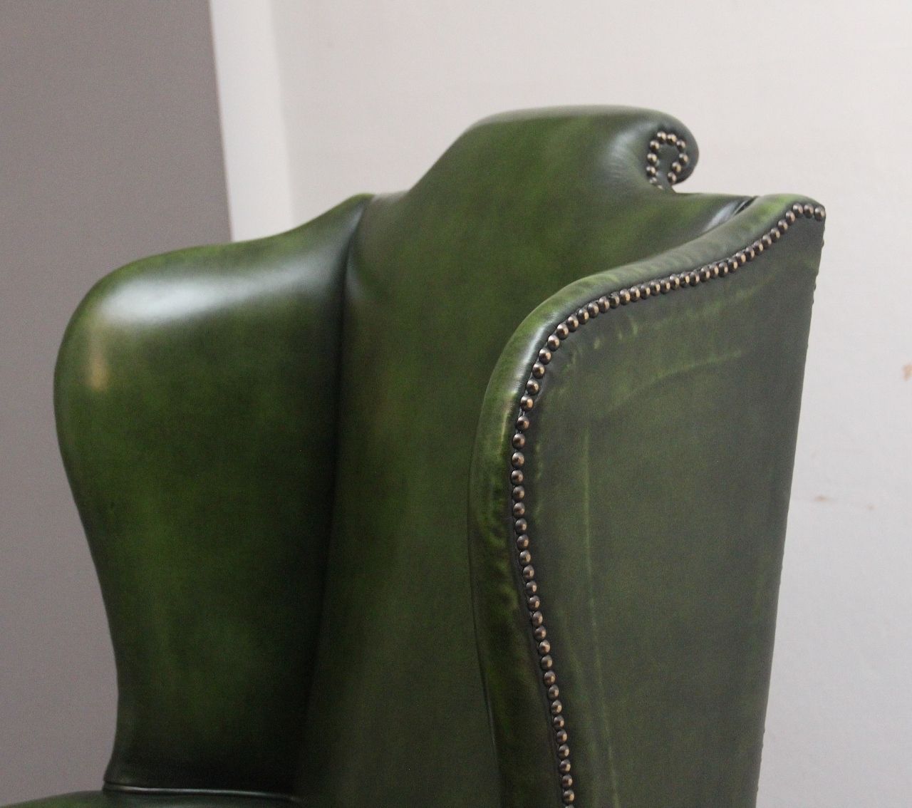 Large Pair Of Early 20th Century Walnut Wingback Armchairs photo buy