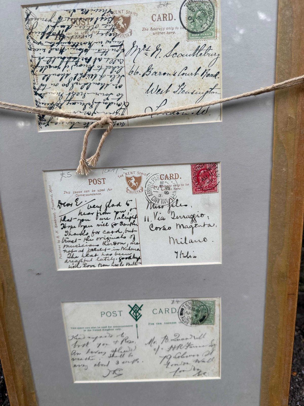 Antique Edwardian Hop Picking   Kent Series   Invicta   Hand Tinted Postcards With Original Stamps, Kent Memorabilia, Incl Italian Address photo for sale