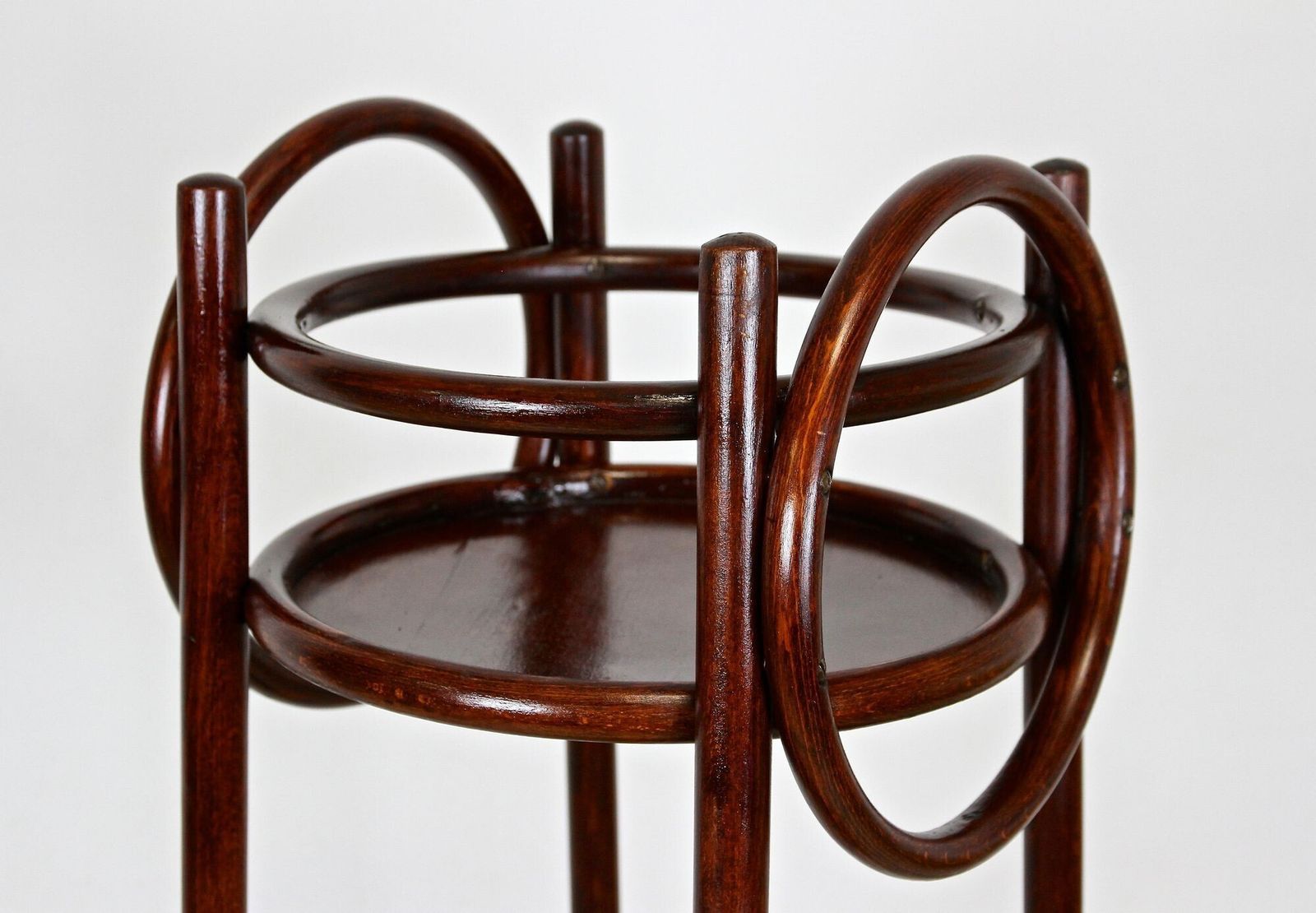 20th Century Art Nouveau Pedestal/ Plant Stand By Thonet, Bentwood, At Ca. 1905 photo furniture