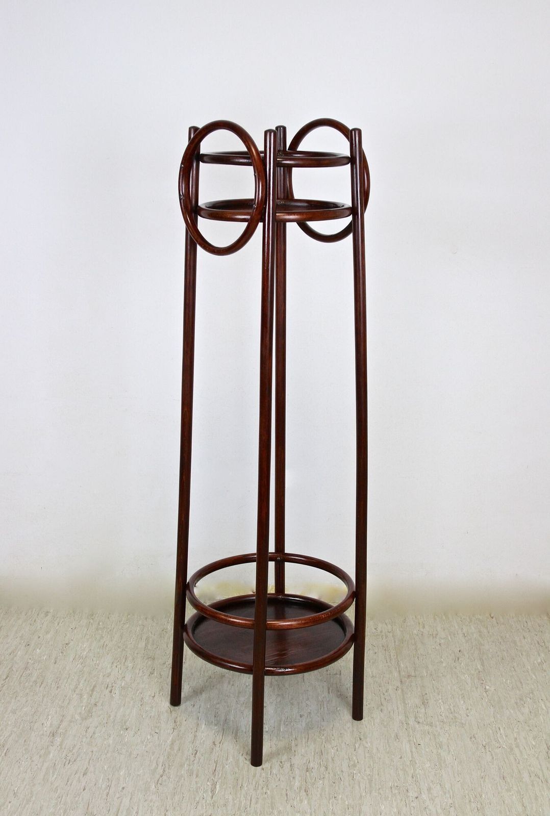 20th Century Art Nouveau Pedestal/ Plant Stand By Thonet, Bentwood, At Ca. 1905 photo vintage