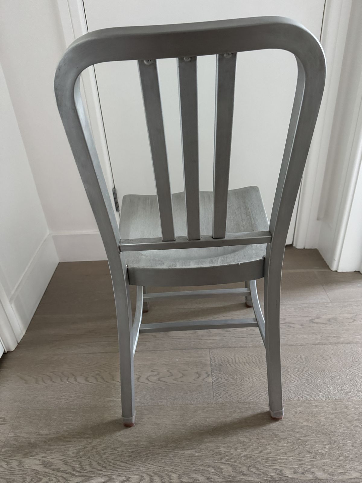 Emeco Navy Chair 3 Of Set, Brushed Aluminium, Original Label Attached photo furniture