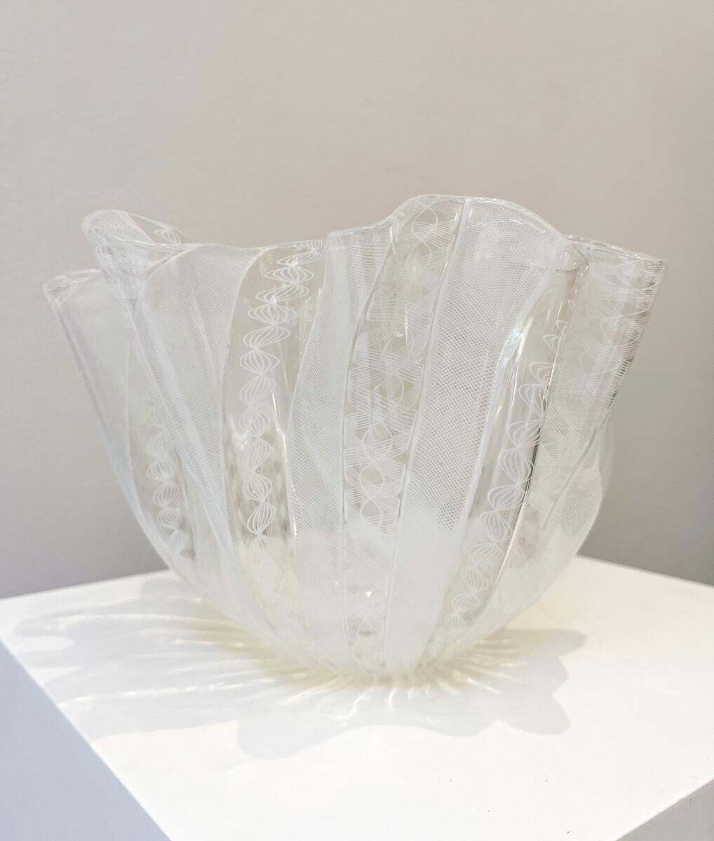 Vase "Fazzoletto Zanfirico" By Fulvio Bianconi For Venini, Italy, 1950s photo furniture