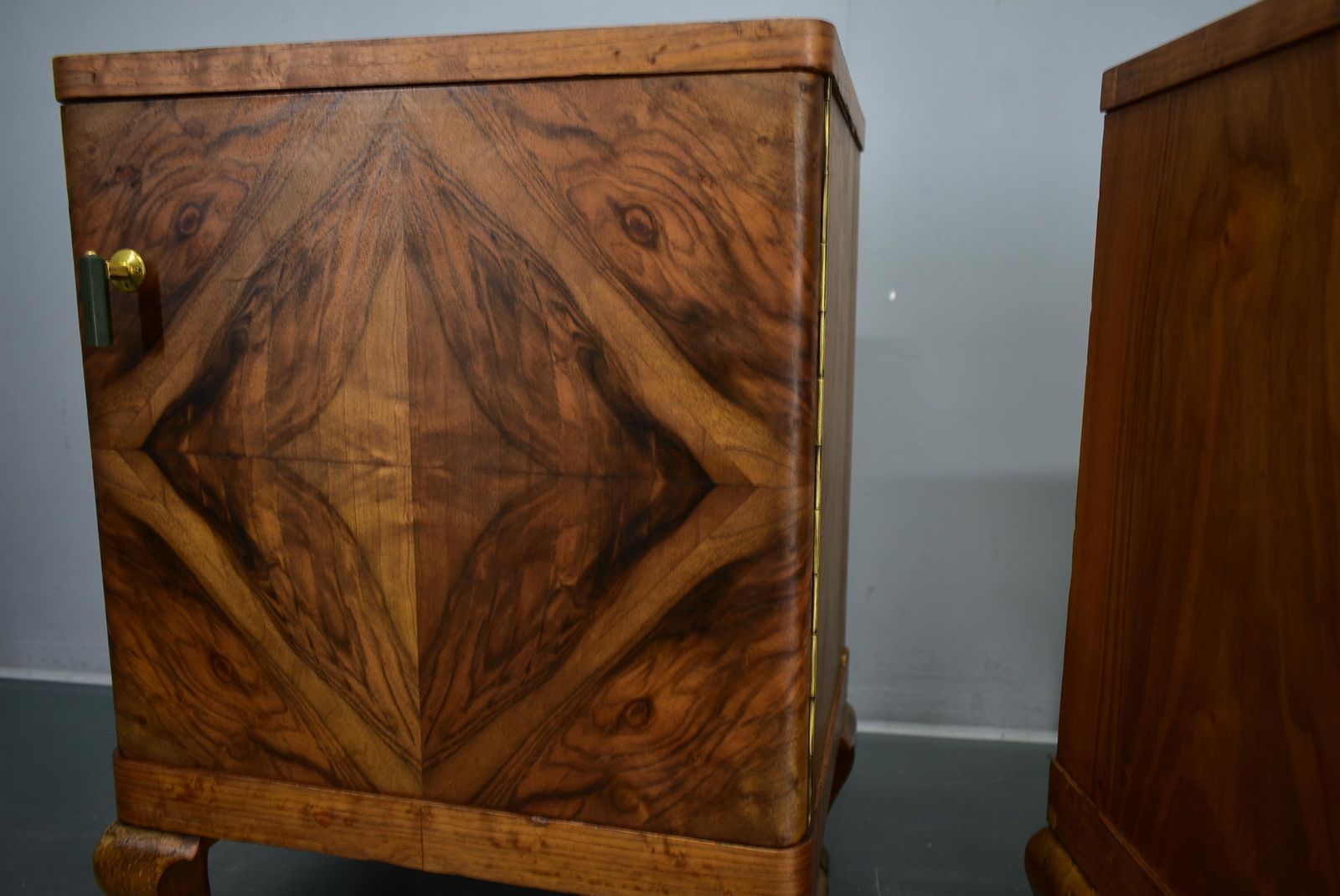 1932s Pair Of Art Deco Bedside Tables, Czechoslovakia photo Furniture