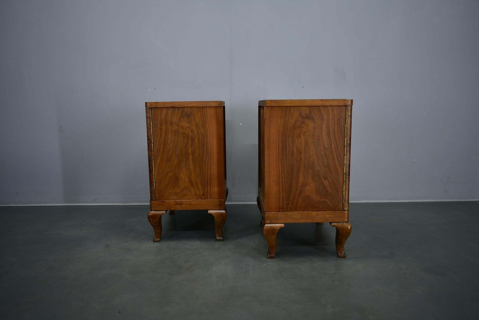 1100.0 1932s Pair Of Art Deco Bedside Tables, Czechoslovakia photo