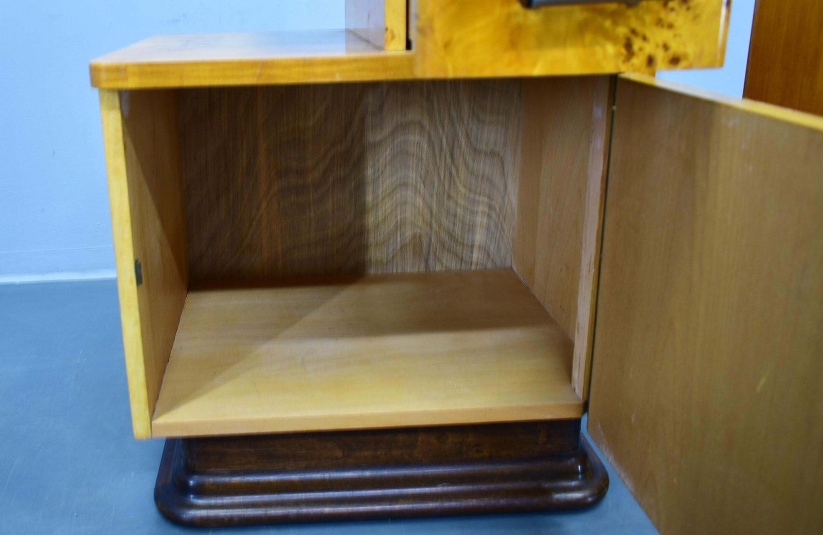 Furniture 1940s Set Of Bedside Tables By Jindrich Halabala, Czechoslovakia photo