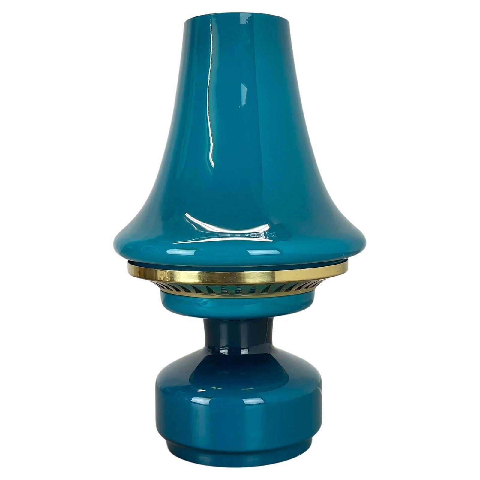 Green Glass Desk Lamp By Hans Agne Jakobsson For Haj Ab Markaryd, Sweden 1960s