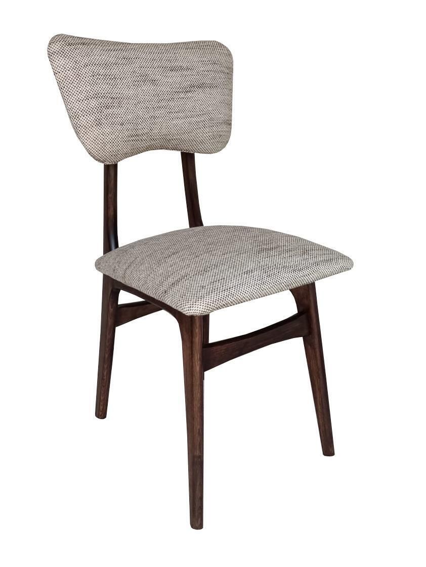 Mid Century Butterfly Dining Chair, Peony Cotton, Poland, 1960s photo furniture