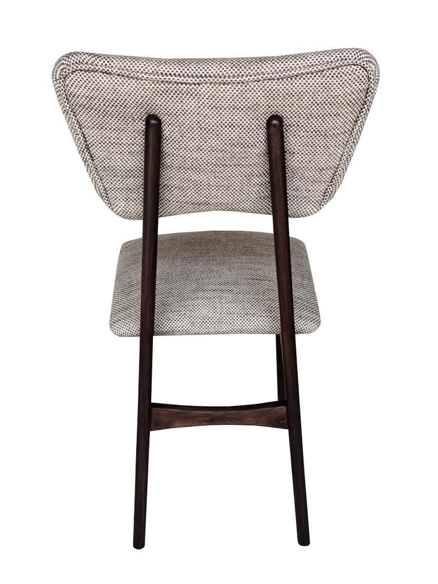 Mid Century Butterfly Dining Chair, Peony Cotton, Poland, 1960s photo Furniture