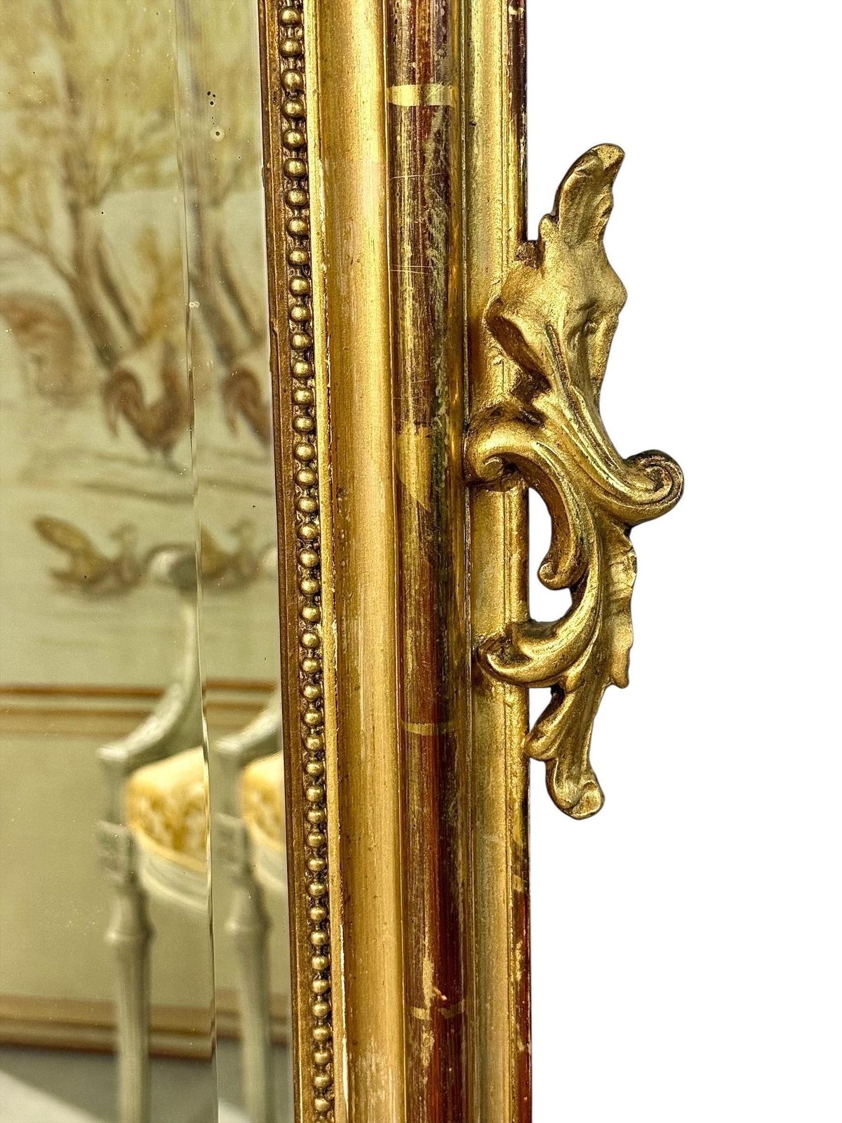 19th Century French Louis XV Giltwood Parisian Mirror photo 5368.0