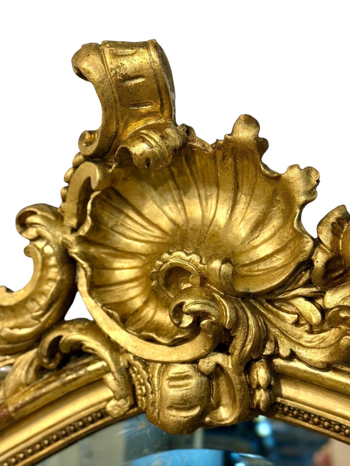 photo furniture 19th Century French Louis XV Giltwood Parisian Mirror