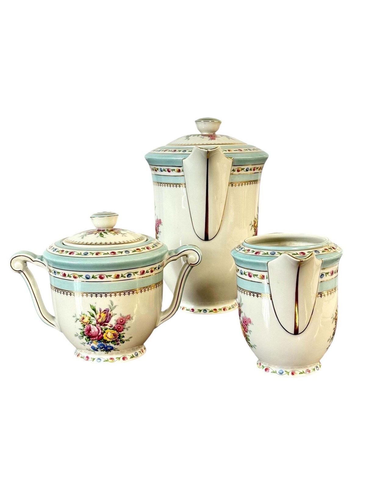 Raynaud Limoges 23 Piece Porcelain Tea & Coffee Service With Gold Trim photo Home Decor