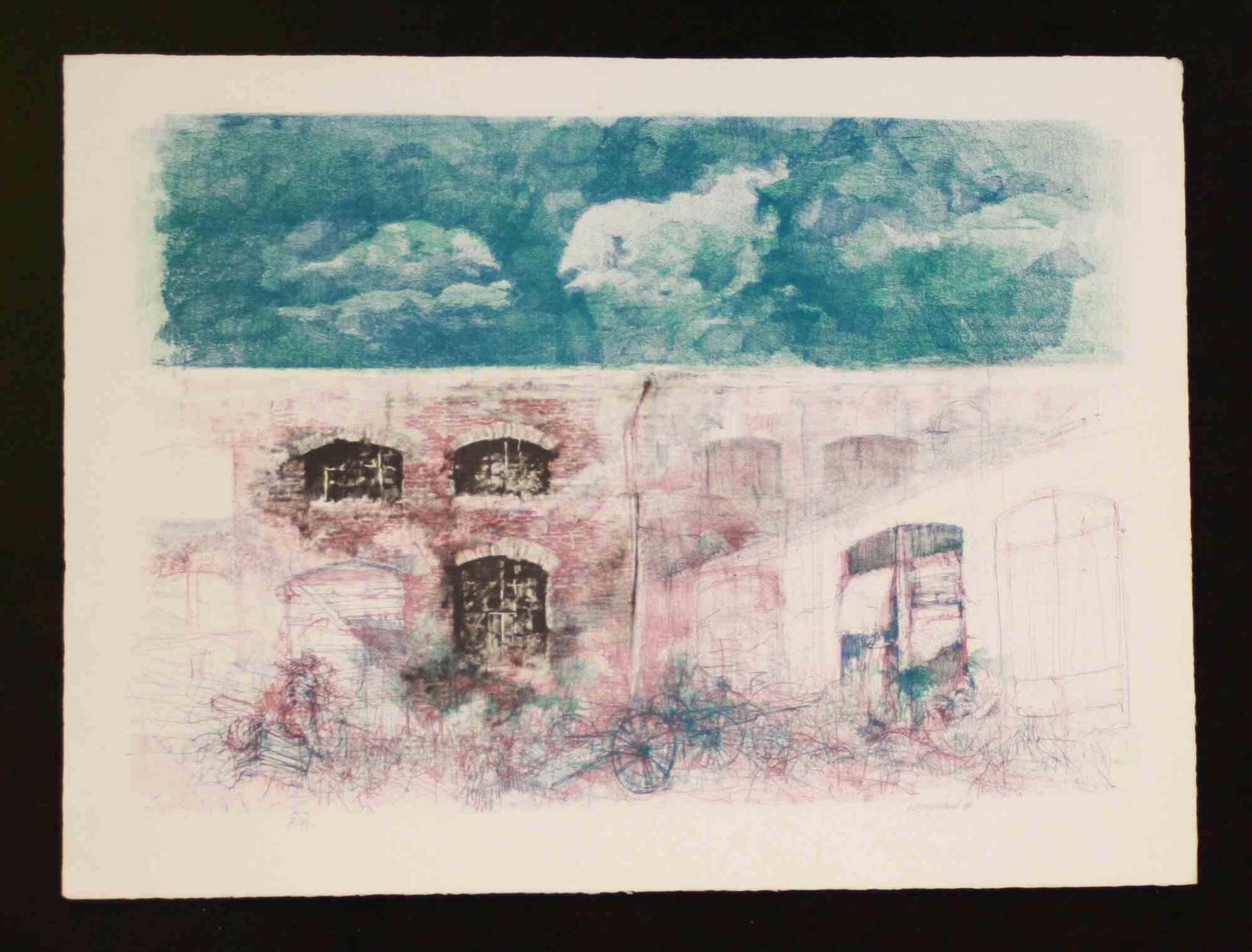 Renzo Vespignaniuntitled   Lithograph By Renzo Vespignani   19901990