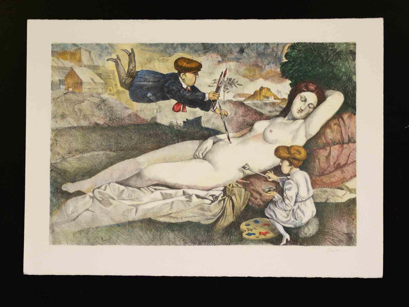 Ermanno Iaiauntitled   Lithograph By Ermanno Iaia   19901990