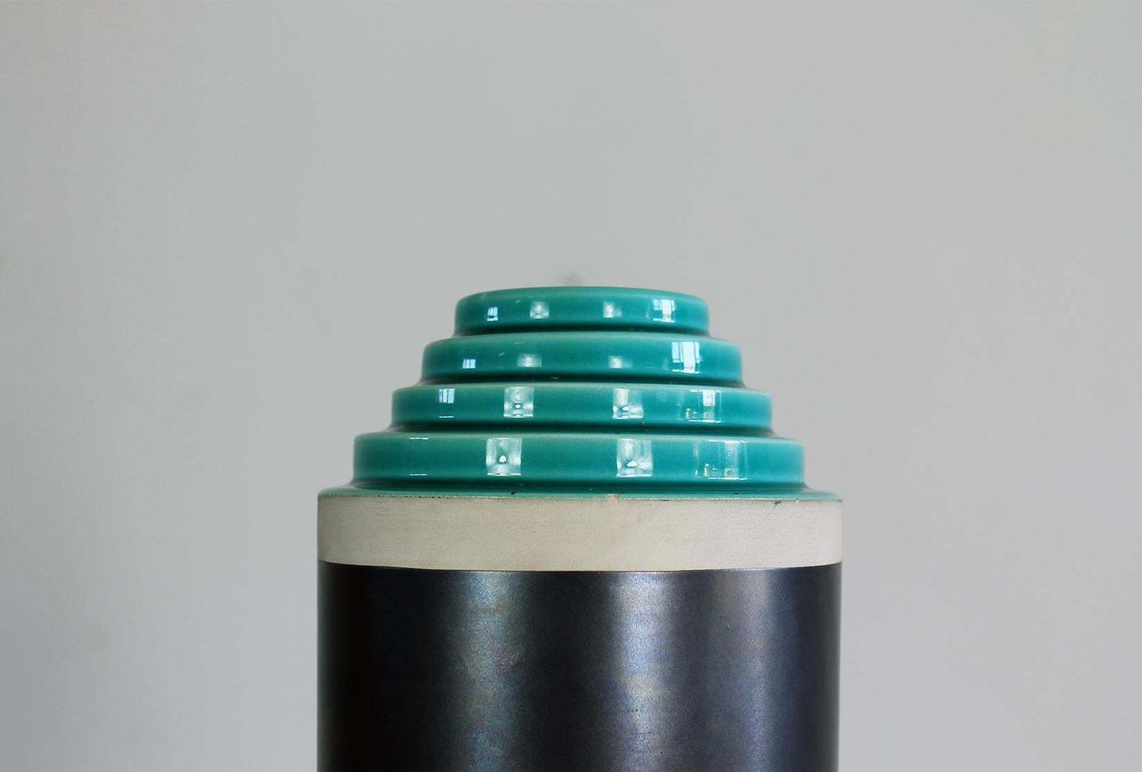 Ettore Sottsass Vase From Stepped Series In Enameled Ceramic By Bitossi 1990s photo 7683.0