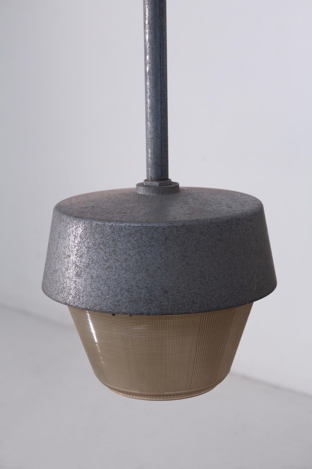 Pair Of Italian Vintage Industrial Aluminum Lamps photo 2556.0