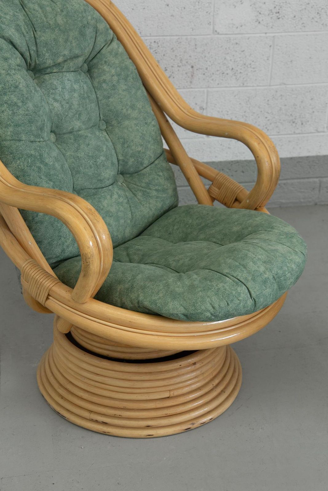 Rattan And Bamboo Rocking Armchairs Attributed To Axel Enthoven photo 2662.0