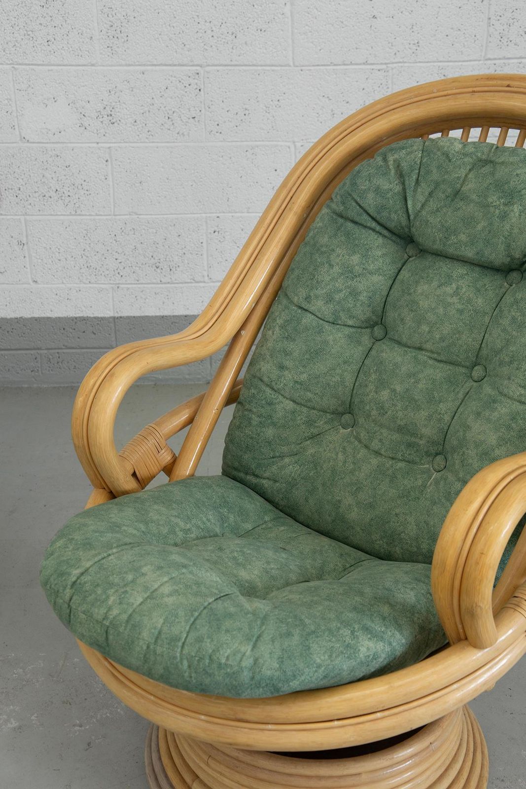 Rattan And Bamboo Rocking Armchairs Attributed To Axel Enthoven photo vinterior