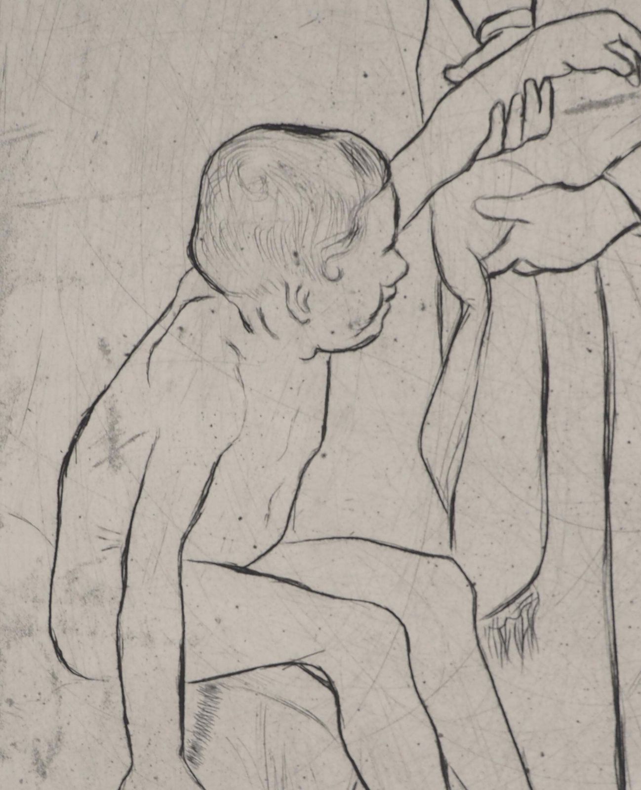 Suzanne Valadongrandma And Little Boy   Original Etching Signed (Petrides #E18)1932 photo buy