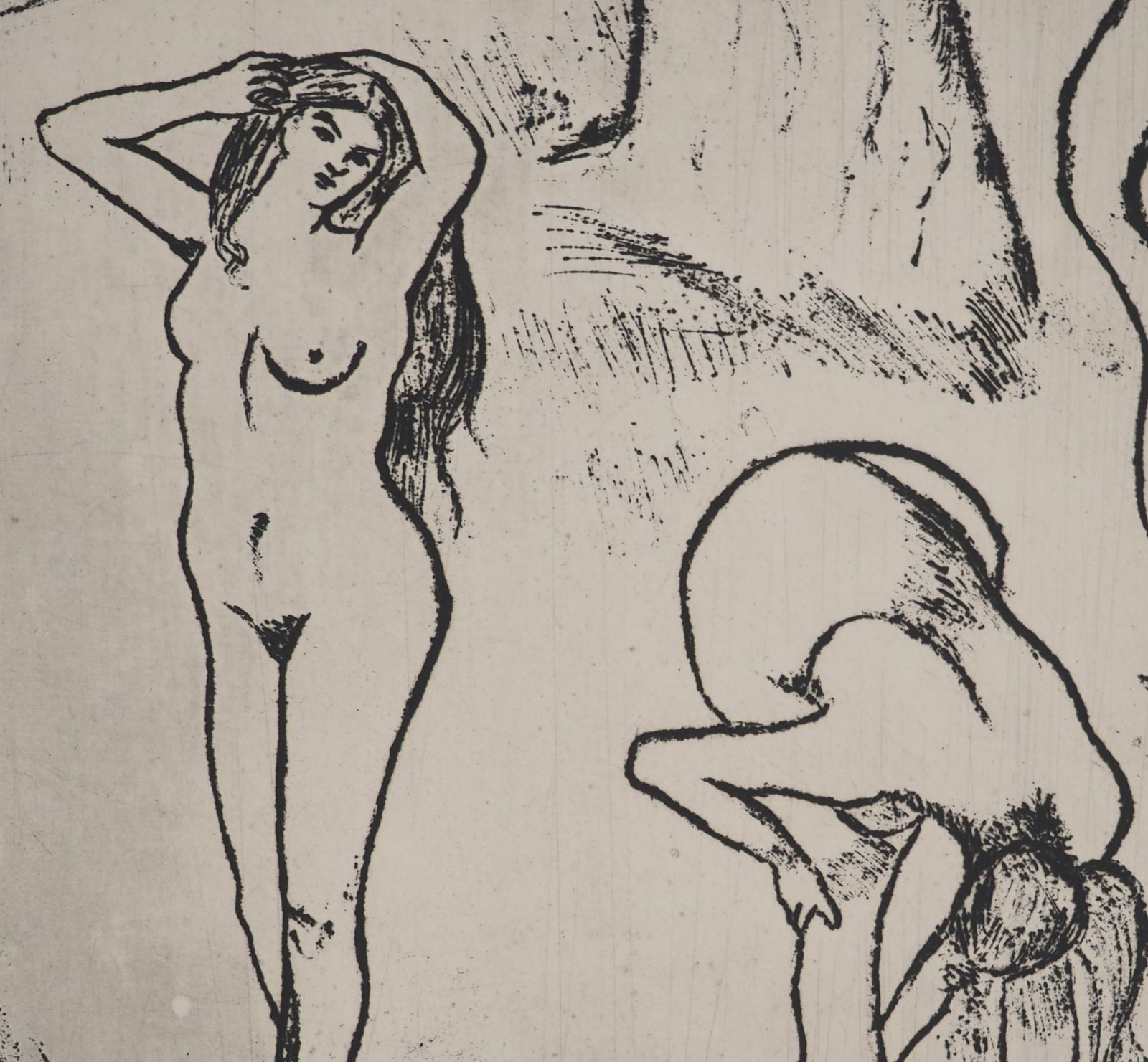 Suzanne Valadonnaked Women Under The Trees    Original Etching Signed (Petrides #E9)1932 photo buy