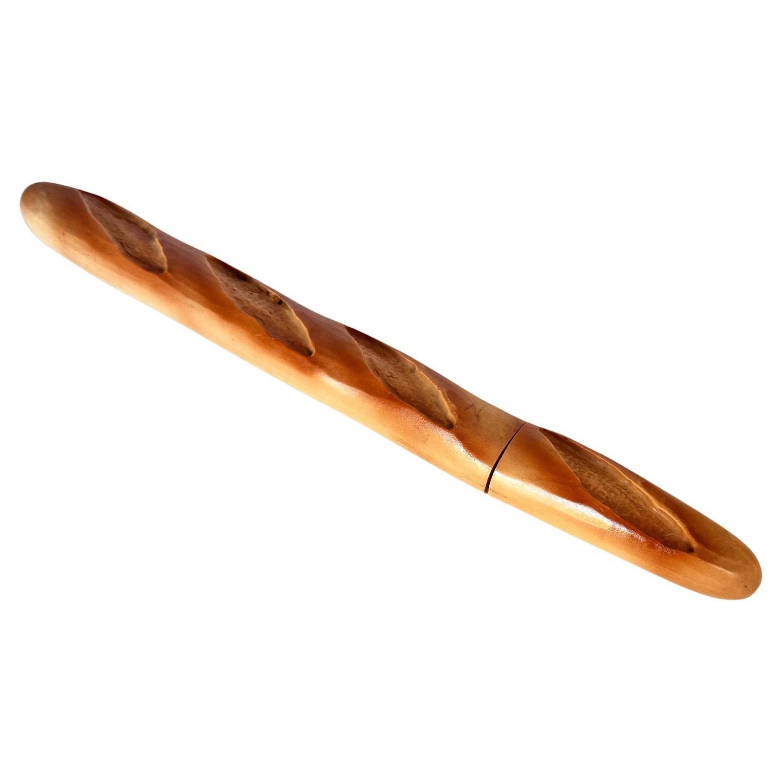 French Baguette Knife – Wood & Metal Trompe L’œil – France, 20th Century