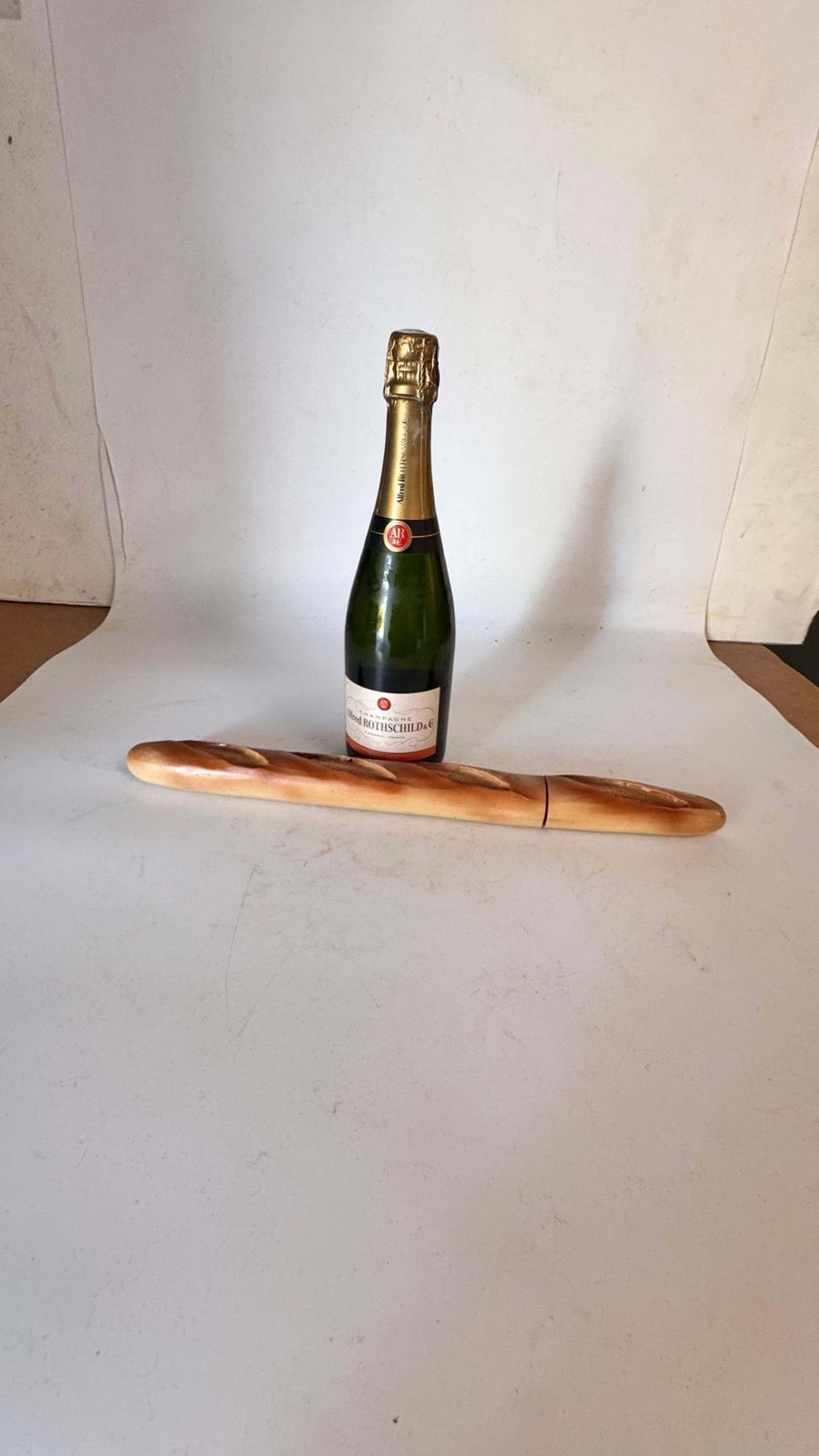 French Baguette Knife – Wood & Metal Trompe L’œil – France, 20th Century photo furniture