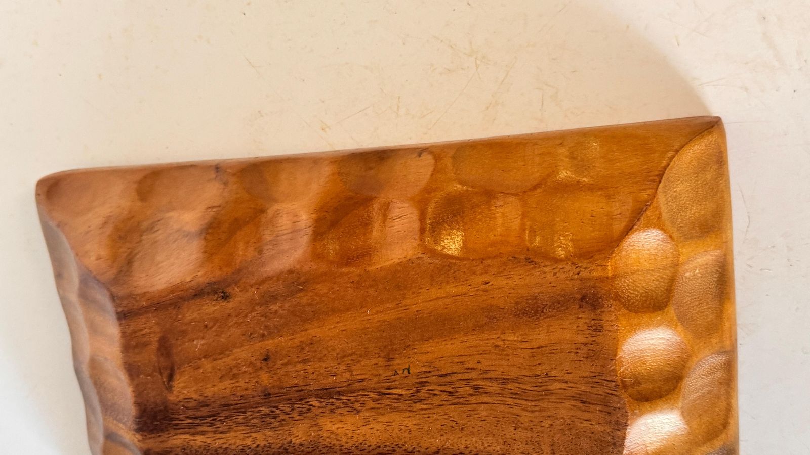 Home Decor Brutalist Carved Wood Vide Poche– In The Style Of Alexandre Noll France 1950 photo
