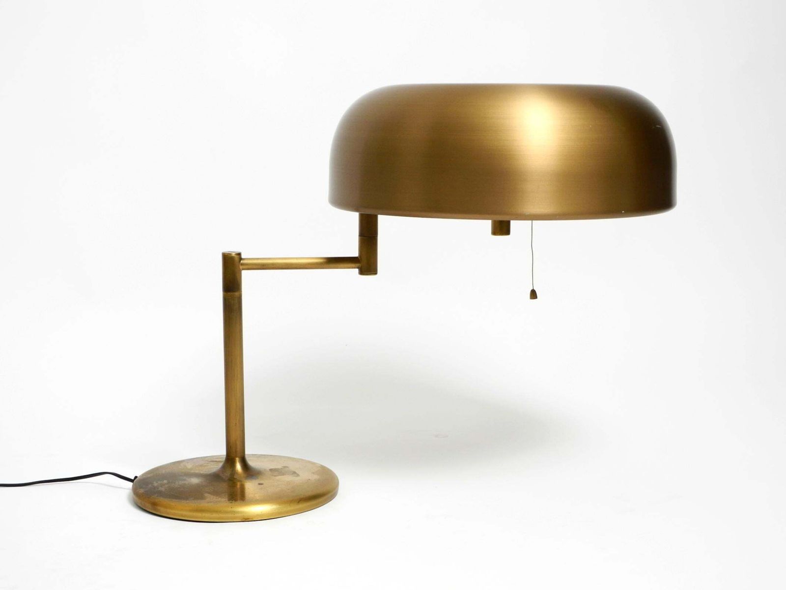Extraordinary Heavy 1960s Xxl Brass Table Lamp By Staff With A Swivel Joint photo furniture