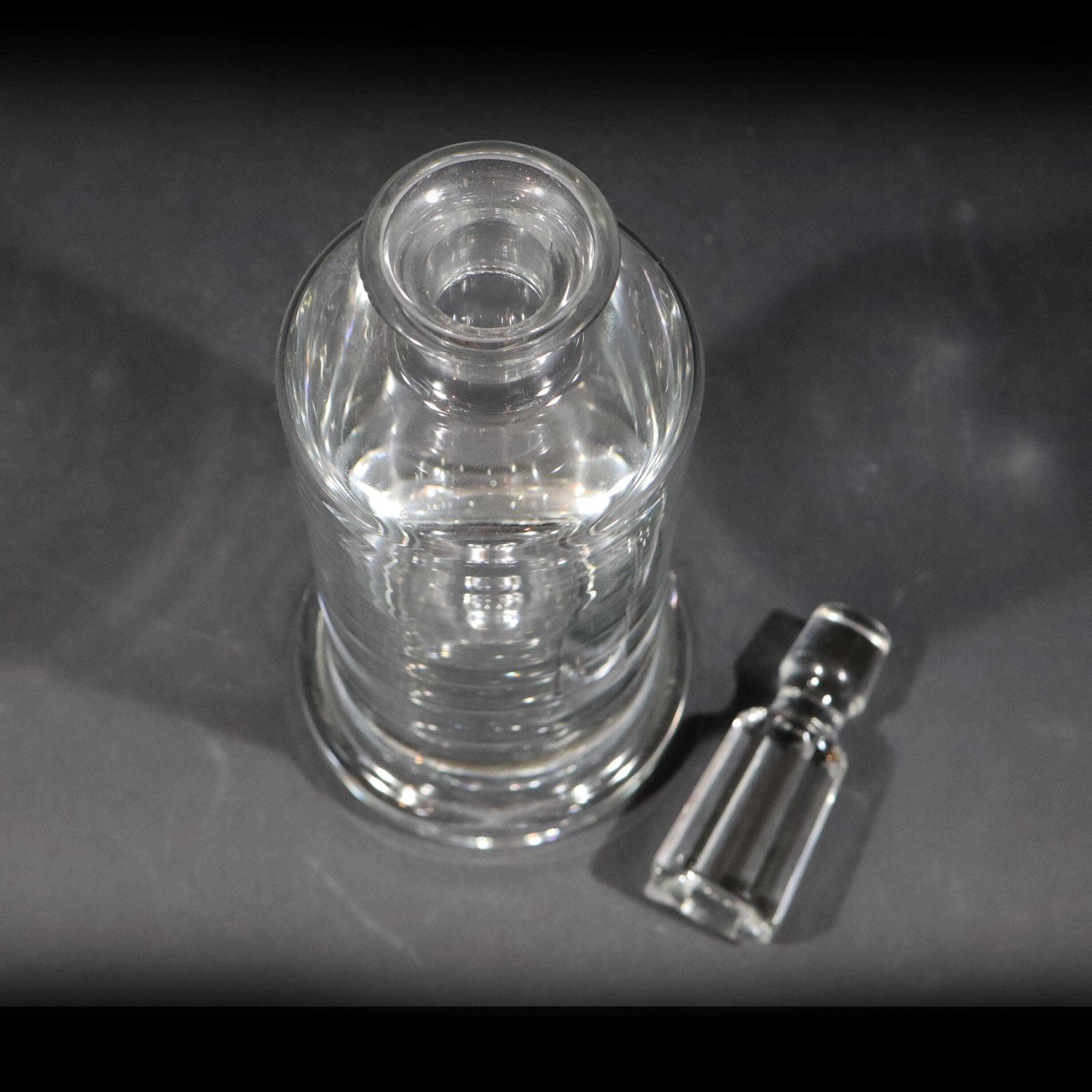 Vintage German Crystal Whiskey Decanter With Stopper, 1960s photo 236.0