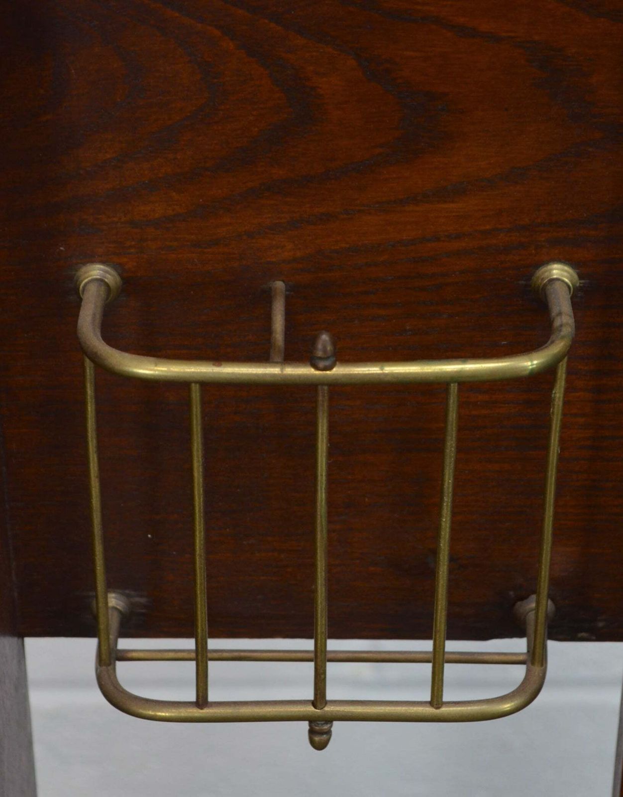 photo furniture A High Victorian Late 19th Century Oak & Brass Umbrella Stand