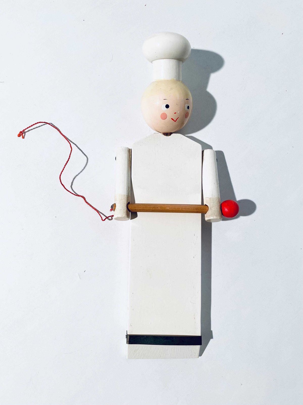 Kay Bojesen Denmark Wooden Chef Kitchen Reminder / 1940s 1950s / Vintage Cooking Girl photo furniture
