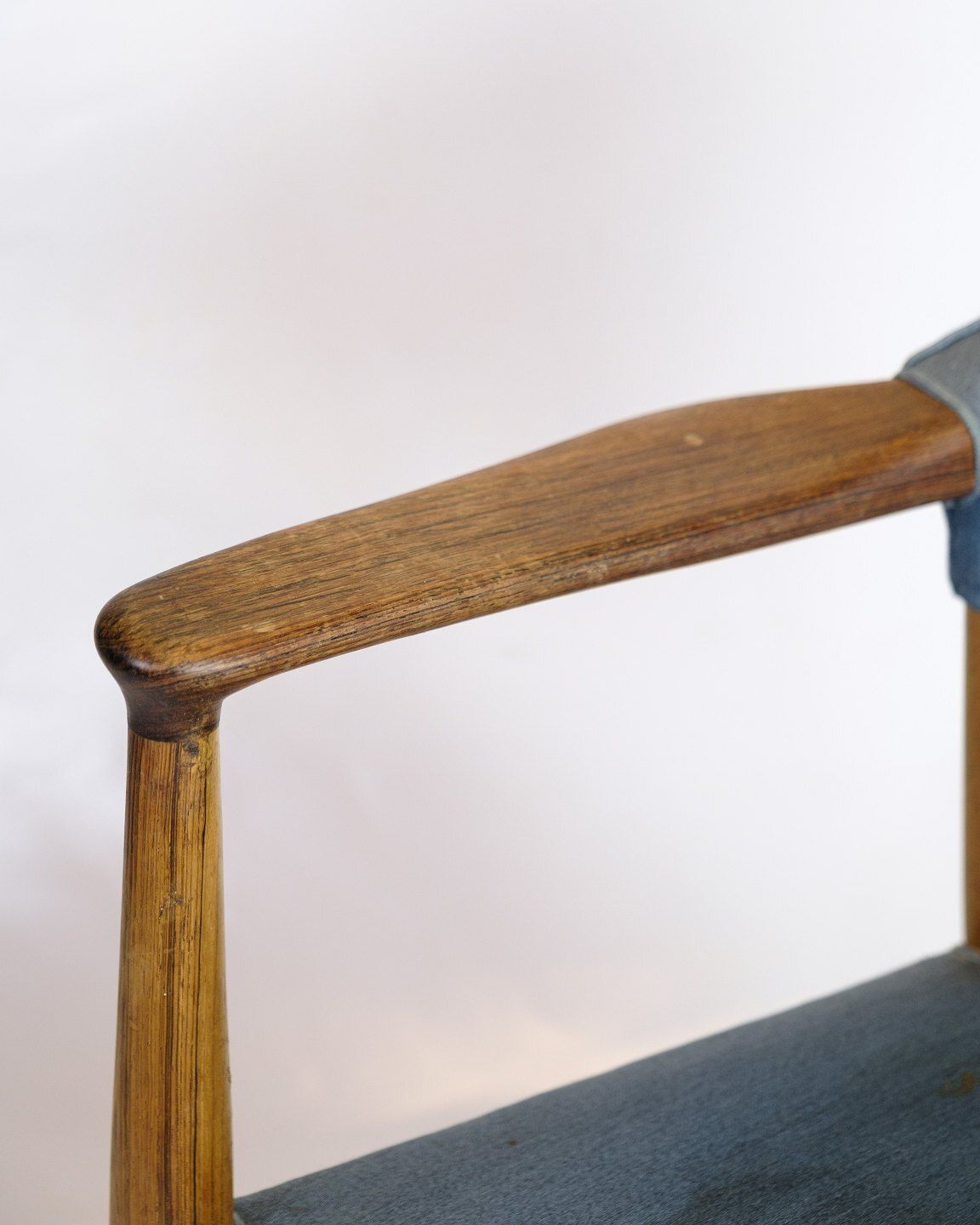 Armchair  Teak  Seat In Blue Fabric  Kurt Olsen  Danish Design  1960s photo Furniture