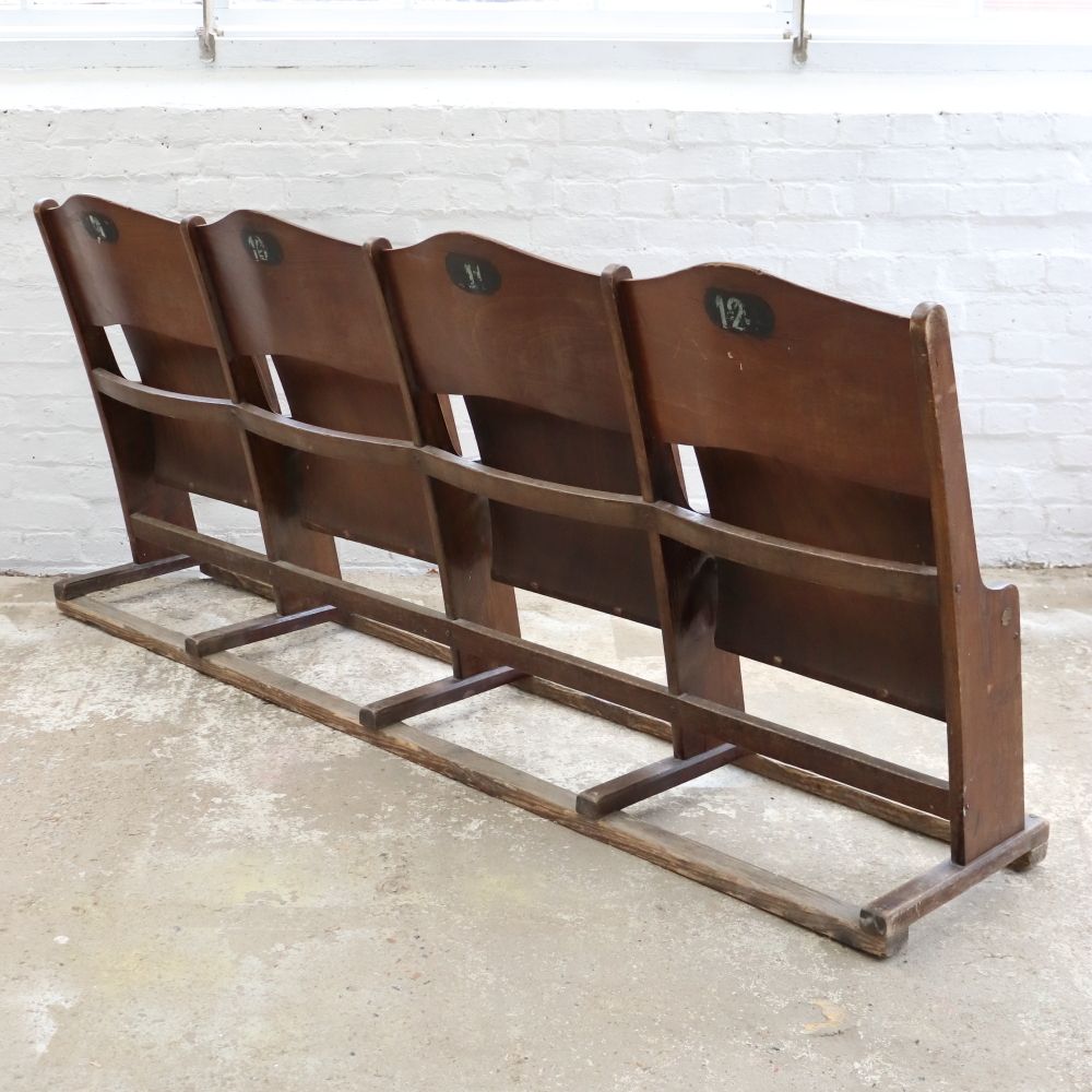 Furniture Beautiful Vintage Czech Theatre Seats photo