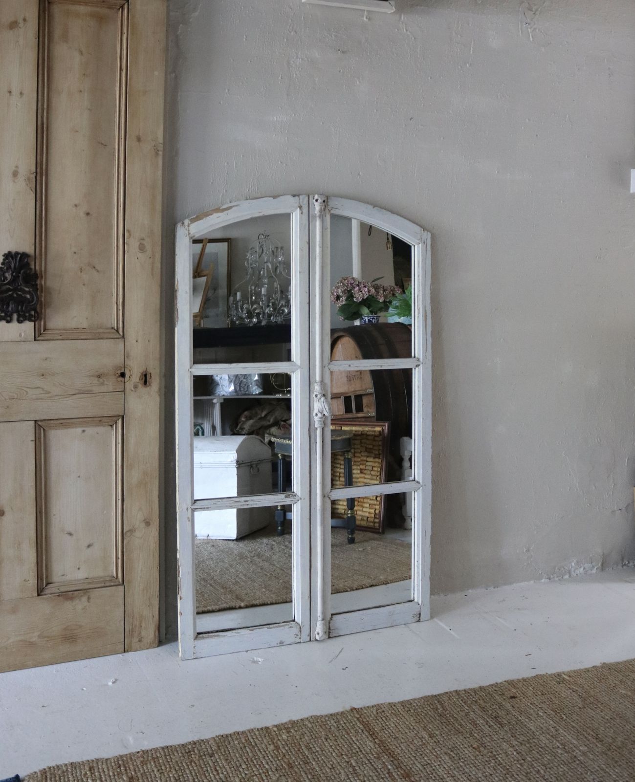 photo buy Arch Top Antique French Mirror Doors