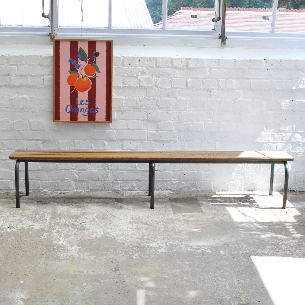 Vintage Stella Children's French School Bench photo 245.0