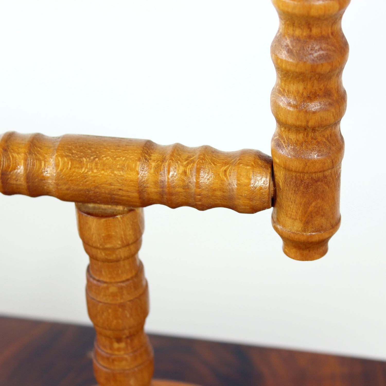photo for sale Mid Century Wooden Candle Holder, Czechoslovakia, 1950s