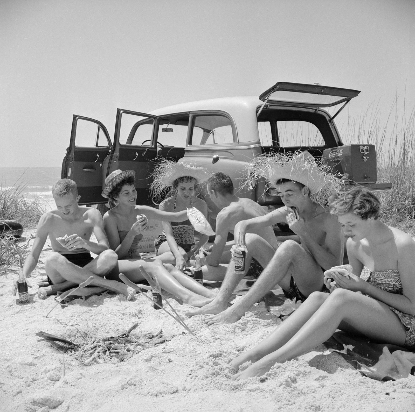 Slim Aarons Spring Break, 1950s   Bonita Springs Palm Beach Florida Students Spring Break