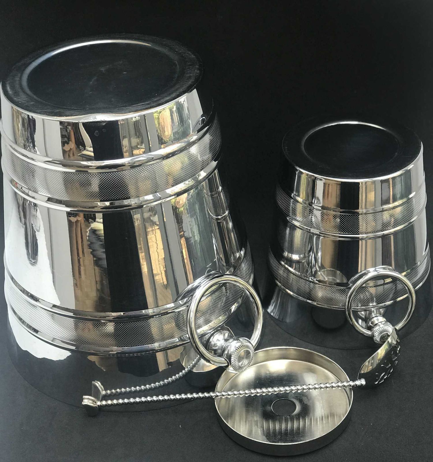 Champagne Bucket And Ice Bucket Letang Remy France Vintage Bottle Bucket Ice Bucket Two Handles Man Cave Gift Stainless Steel Wine Cooler photo for sale