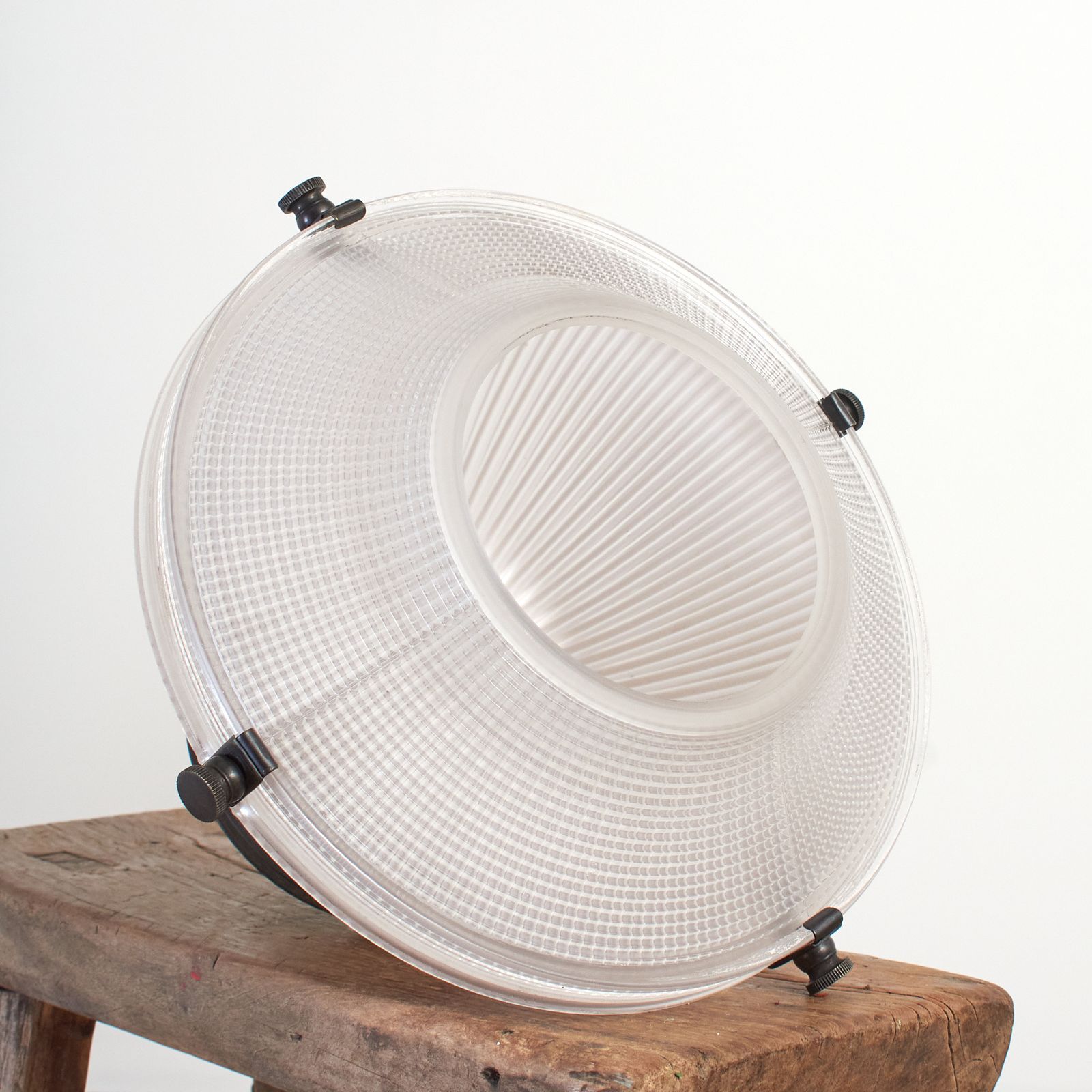 Antique Holophane Church Pendant 2 Part Reflector Light – D photo Lighting