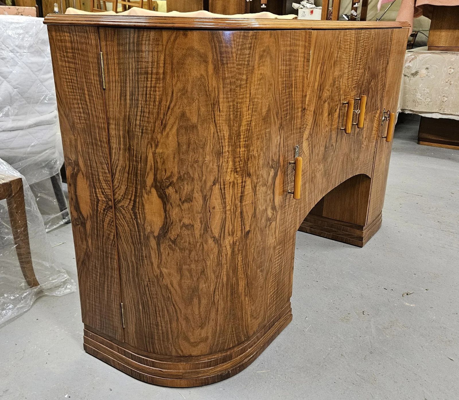Art Deco Sideboard Credenza, 1930s photo vintage
