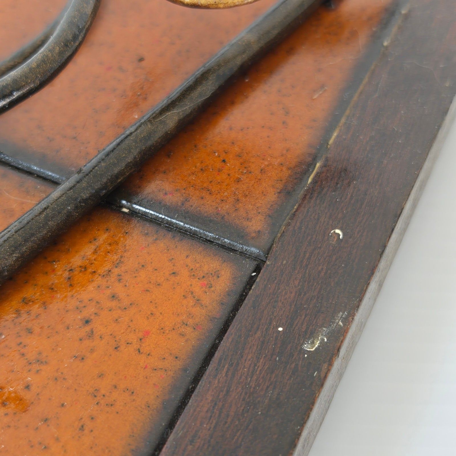 photo for sale Vintage 1970s Pop Ceramic Wood & Metal Retro Wall Decor 70s