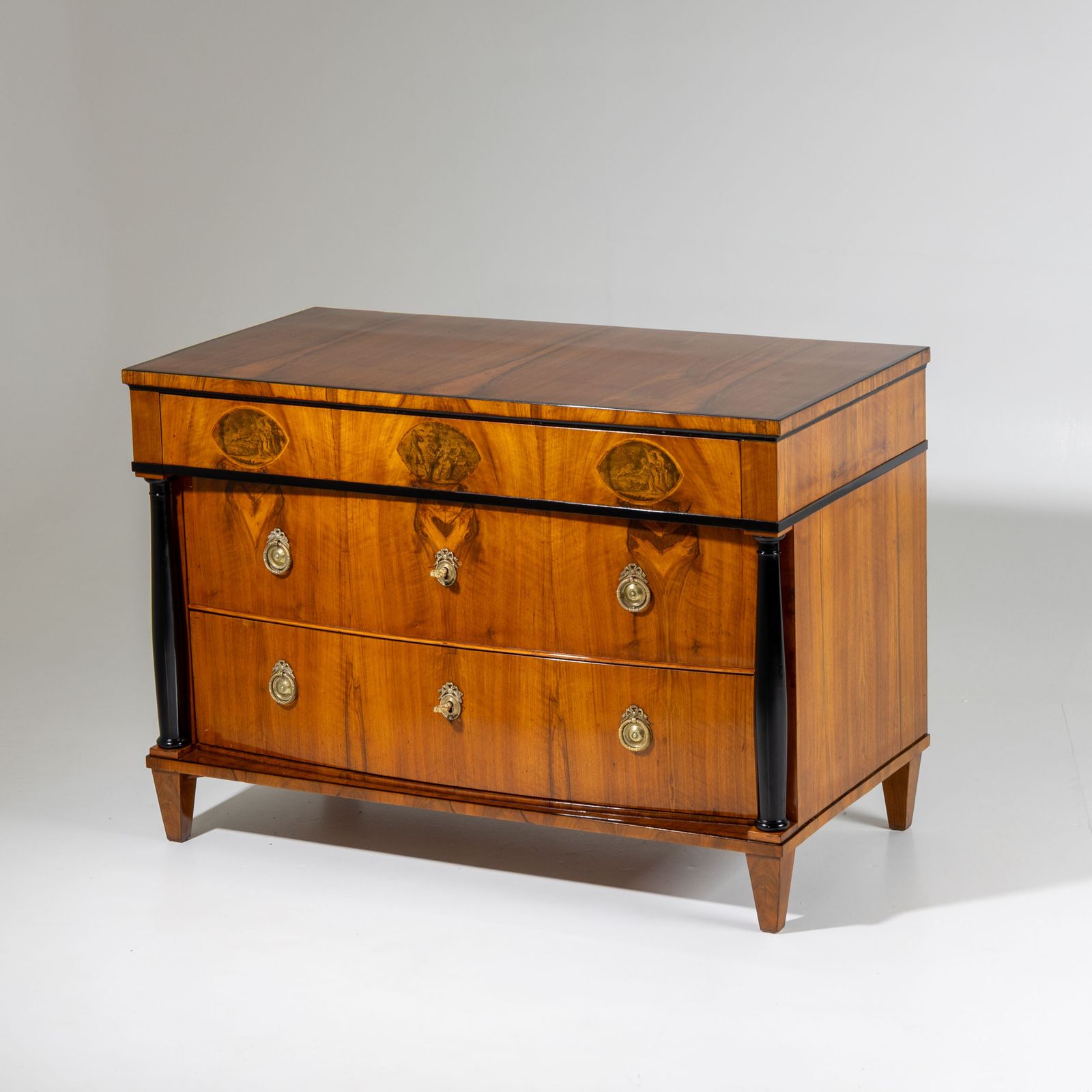 Ladekast Met Transferdecoratie, Zuid Duitsland, Ca. 1820 photo furniture