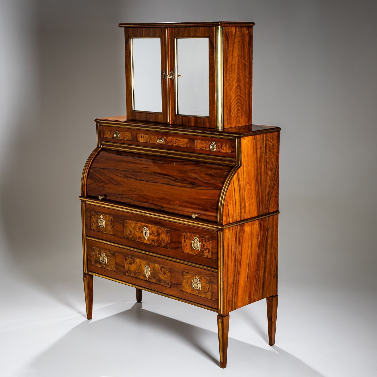 Neoklassiek Rolluikbureau Met Secretaire, Frankrijk, Eind 18e Eeuw photo buy