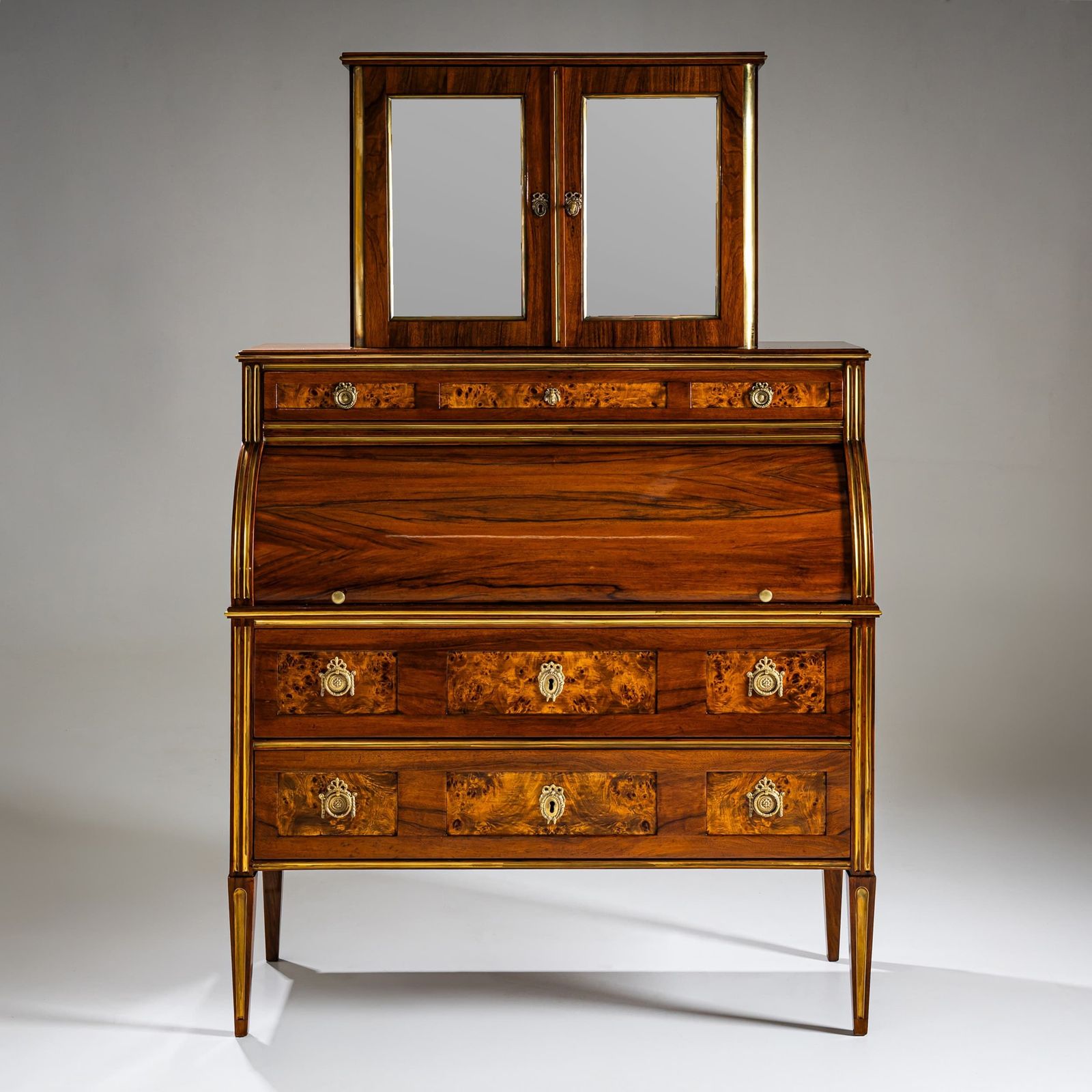 8375.0 Neoclassical Roll Top Secretary Desk, France, Late 18th Century photo