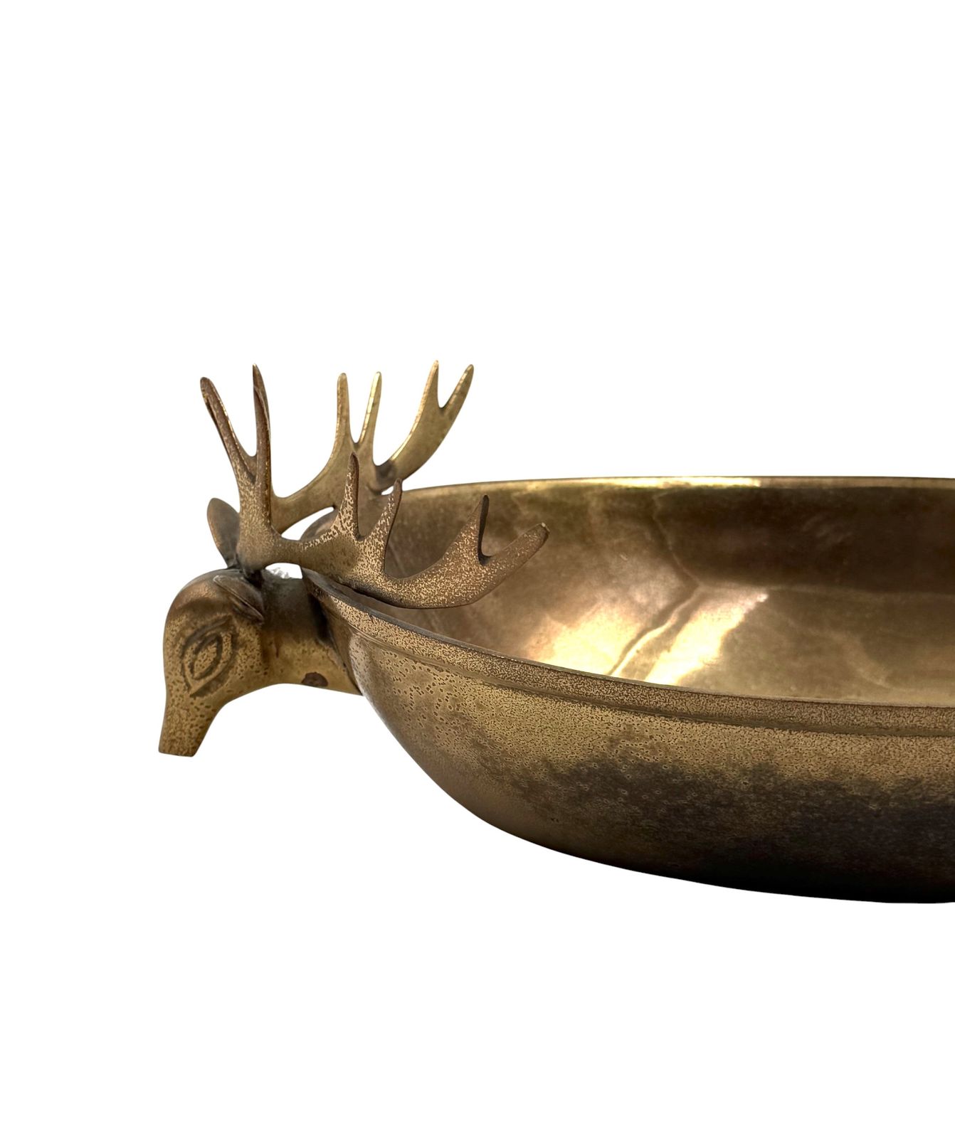photo furniture Mid Century Modern Brass Deers Centerpiece / Bowl, France 1970s