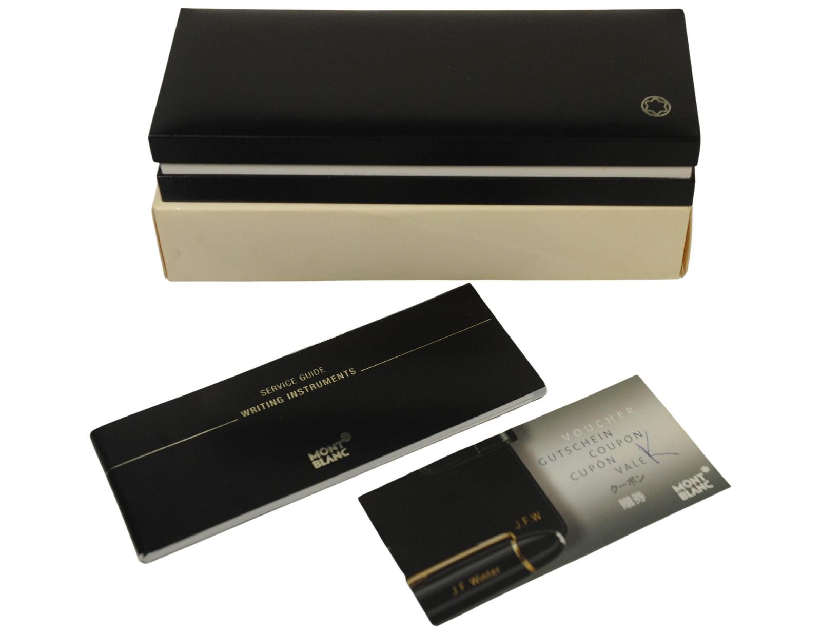 photo vinterior Montblanc Starwalker Black Resin Ballpoint Pen With Original Box & Papers 2005