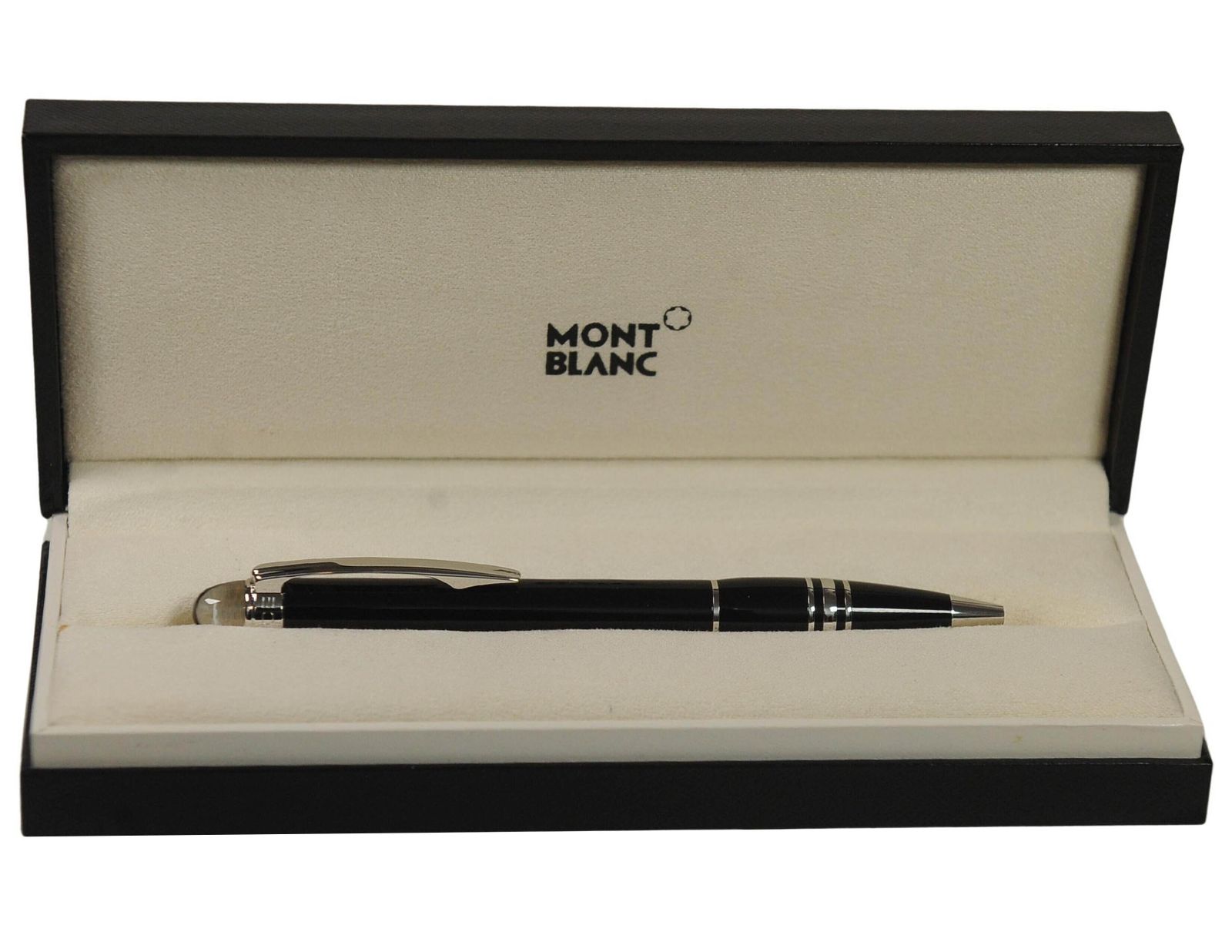 photo vintage Montblanc Starwalker Black Resin Ballpoint Pen With Original Box & Papers 2005