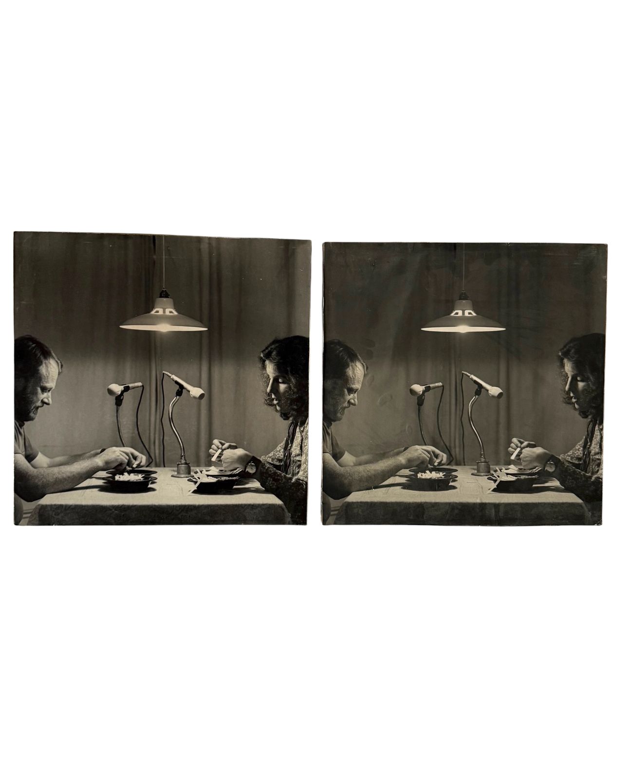 Gerry Hunt (1927   2023), 'Transitive Relationships' Set Of  2 Photographical Works Mounted On Wood Panels, Uk 1979 photo furniture